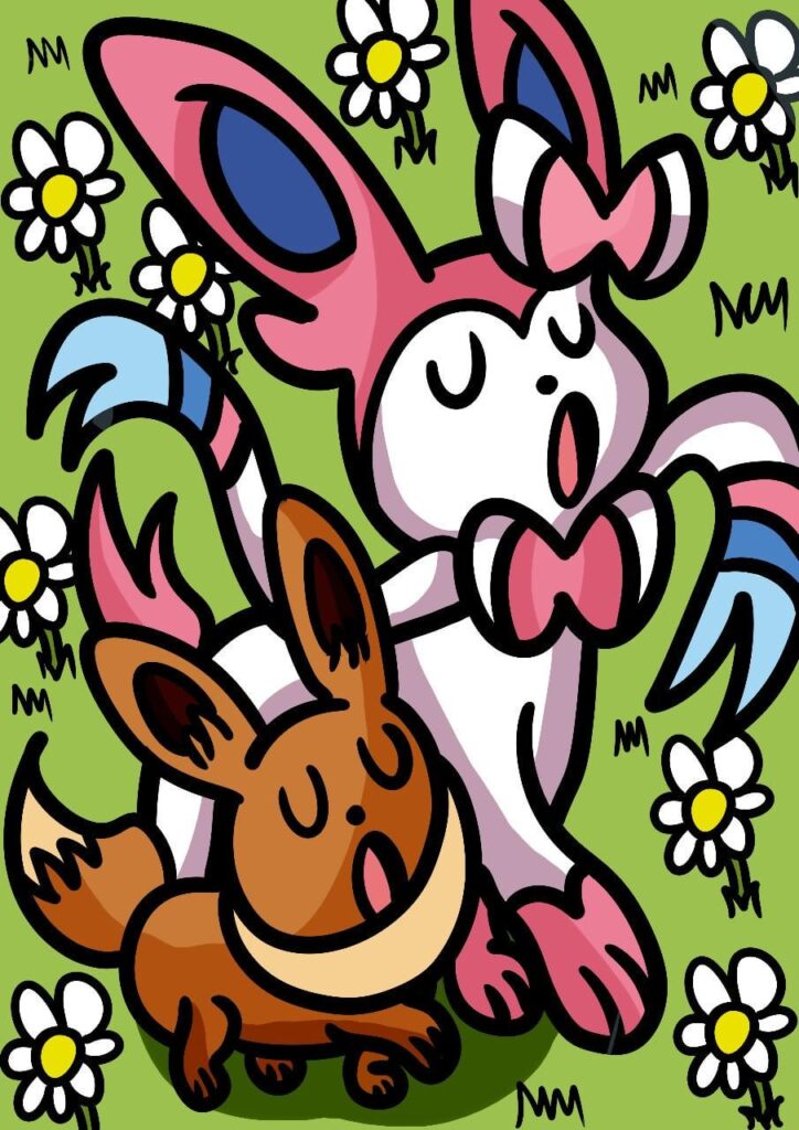 Eevee and Sylveon