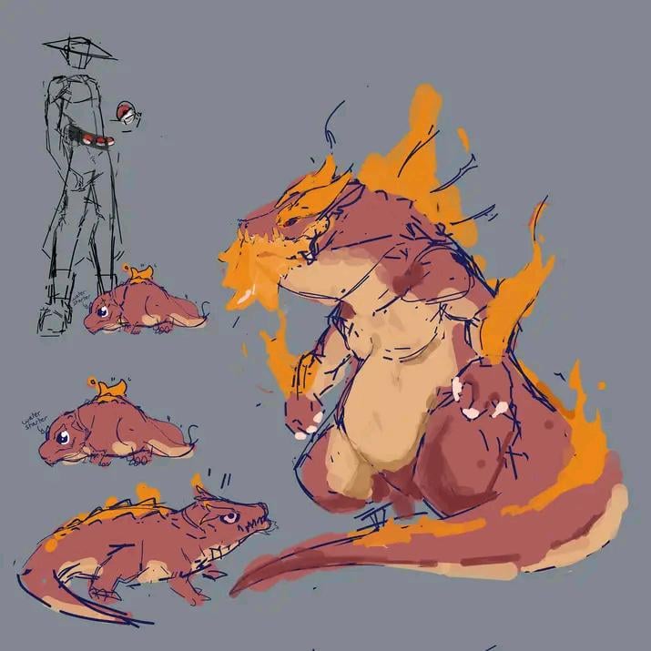 Inspired by the largest freshwater water alligator in the Philippines lolong a starter Pokemon I sketched years ago