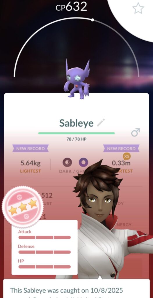 OMG! I just caught my very first Hundo!