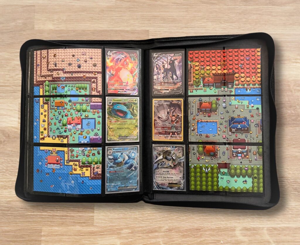 [OC] - What do you think of my binder set up? Printed out some of my art to give it a unique look 😎