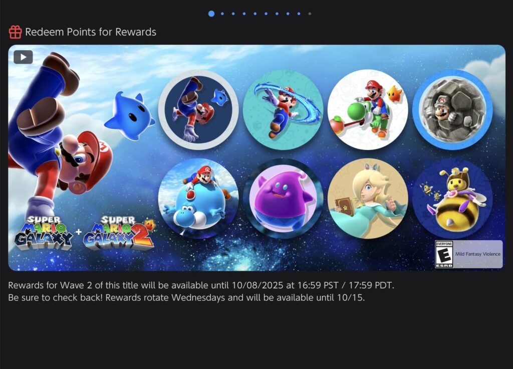 Super Mario Galaxy + Super Mario Galaxy 2 NSO Icons Wave 2 is now Available!