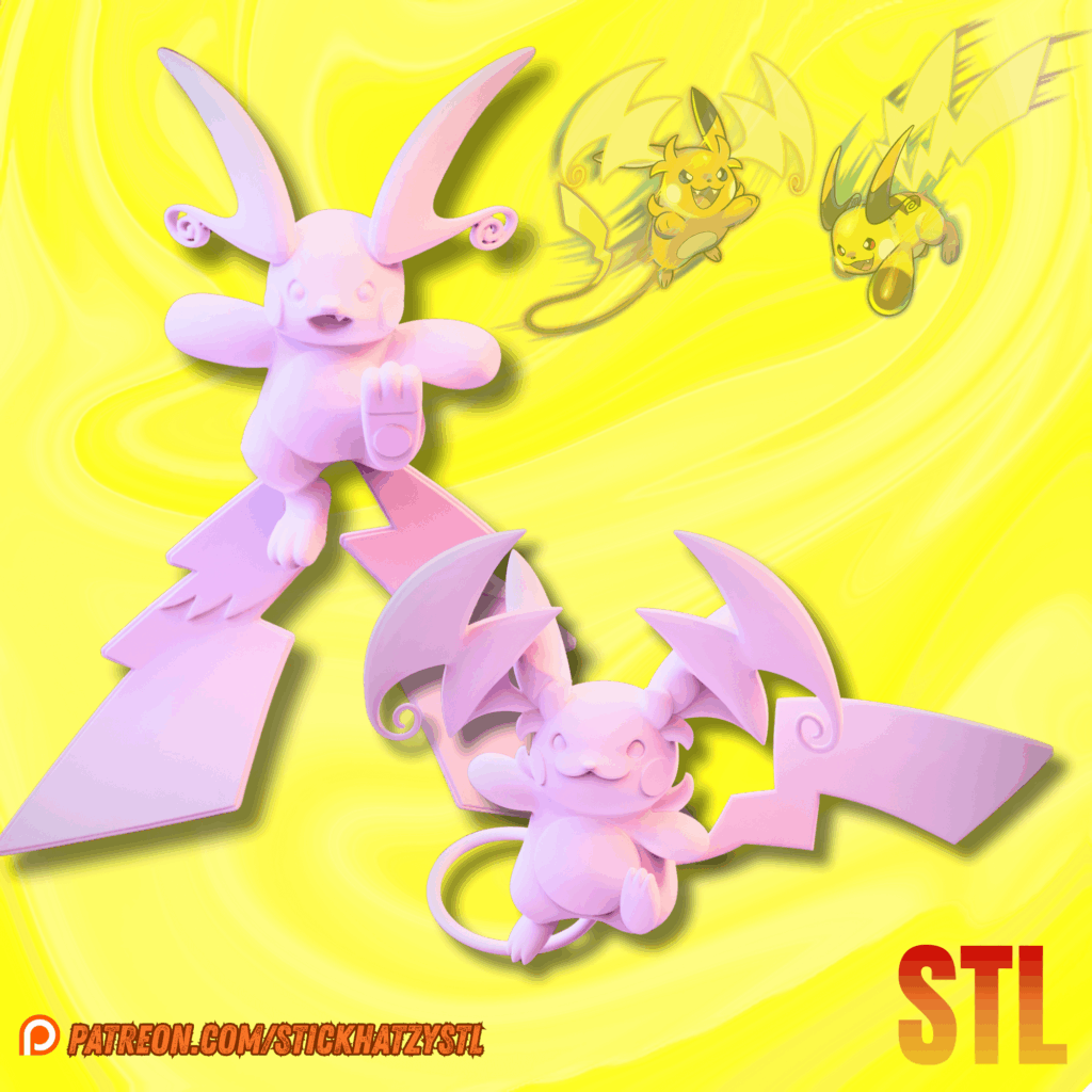My 3D model version of MegaRaichu X and Y