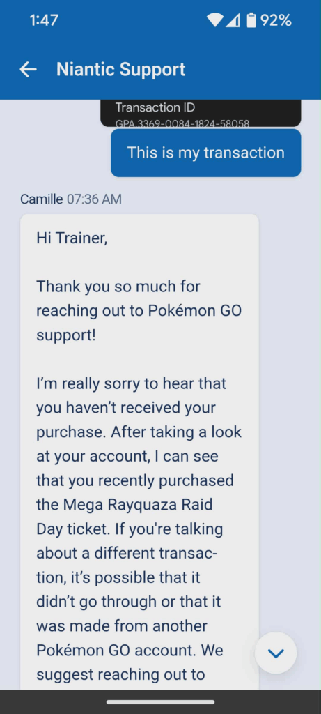 I paid, I lost the ticket, I contacted Support before the event, and they waited until after the event ended to shrug and throw up their hands.
