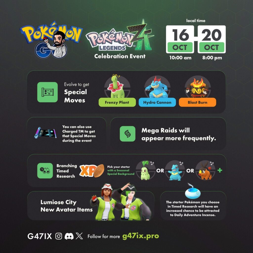 Pokémon Legends Z/A Celebration Event