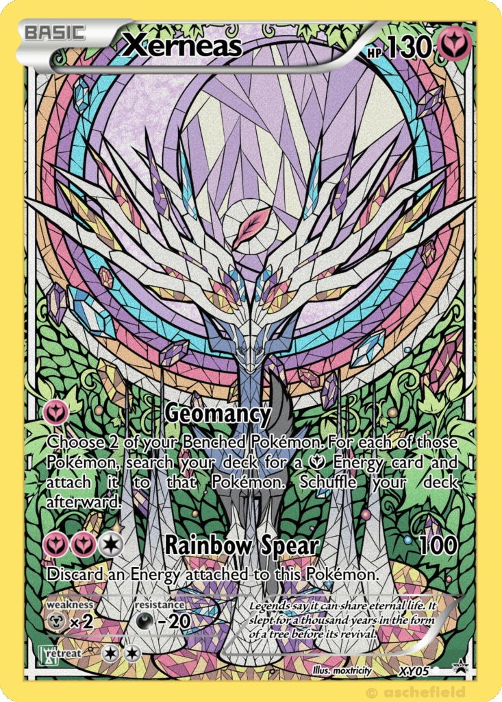 [OC] Xerneas Mosaic TCG Card