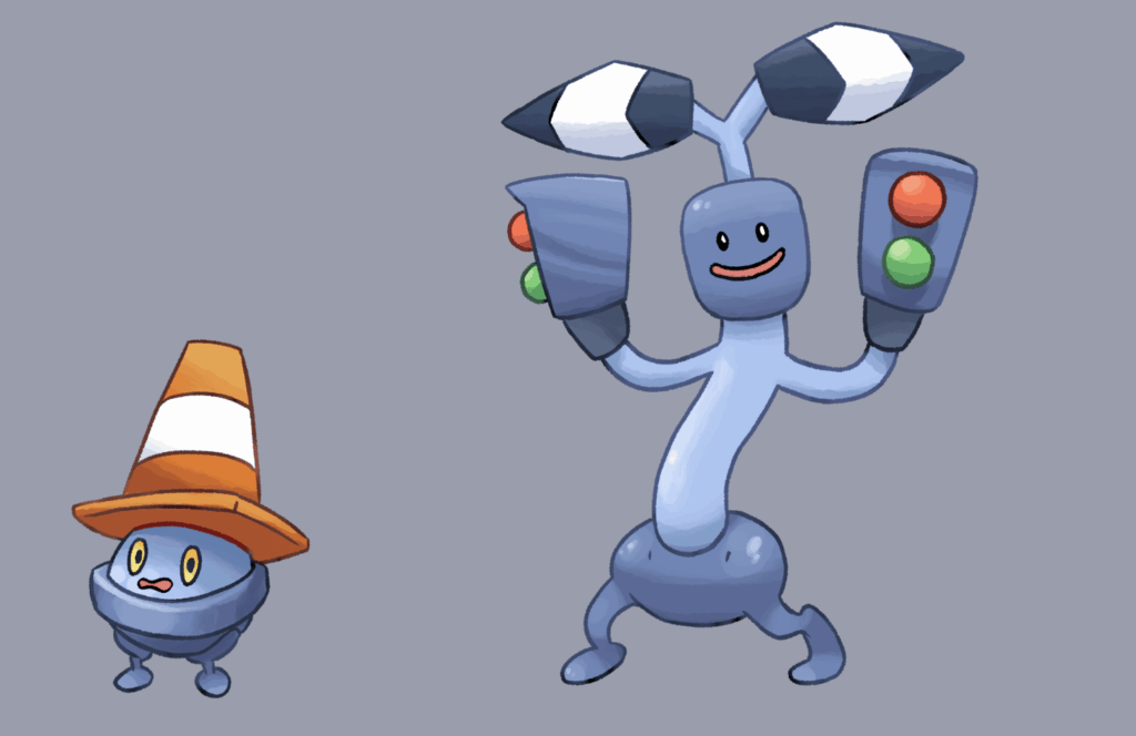 Urbanized regional forms of Bonsly and Sudowoodo