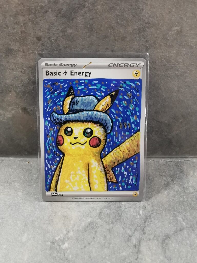 Pikachu grey felt hat / Van Gogh added to my picture pokedex on energy cards along side with mario & luigi. Whats everyones thoughts.