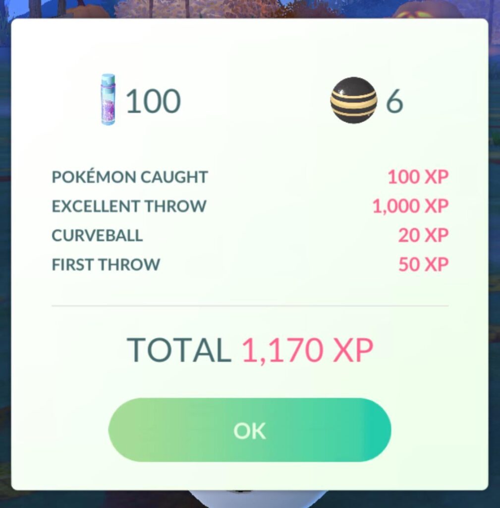 Catching cofagrigus didn’t give XL candy