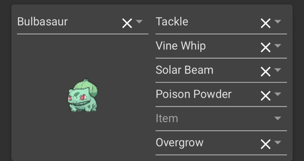 Making the perfect movesets for every Pokemon ever. Bulbasaur