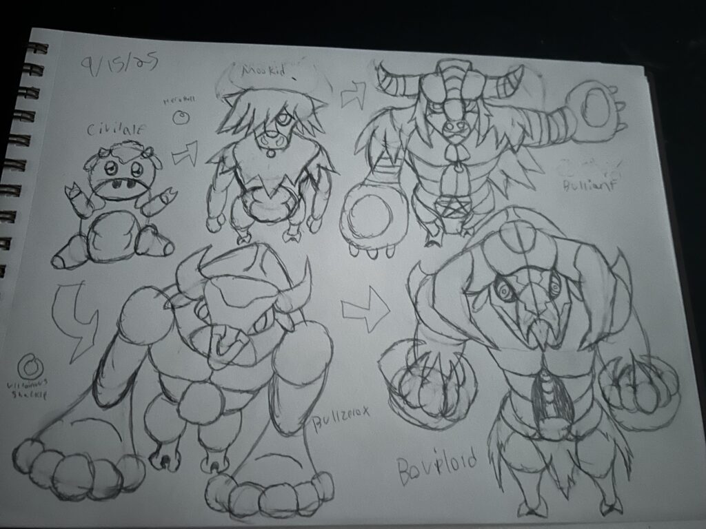 Hero/villain bovine line