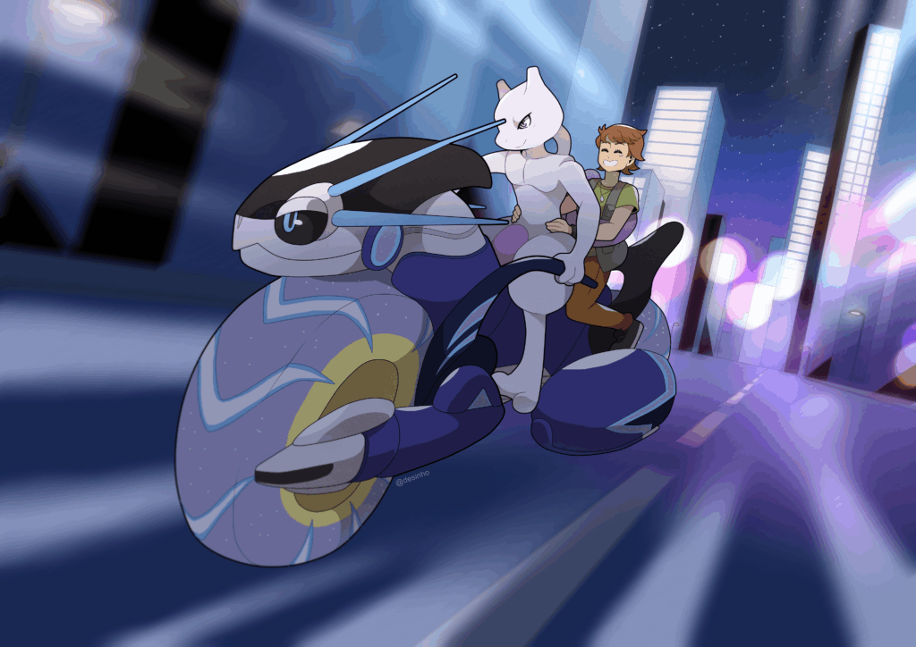 [OC] Jay, Mewtwo and Miraidon 🌃