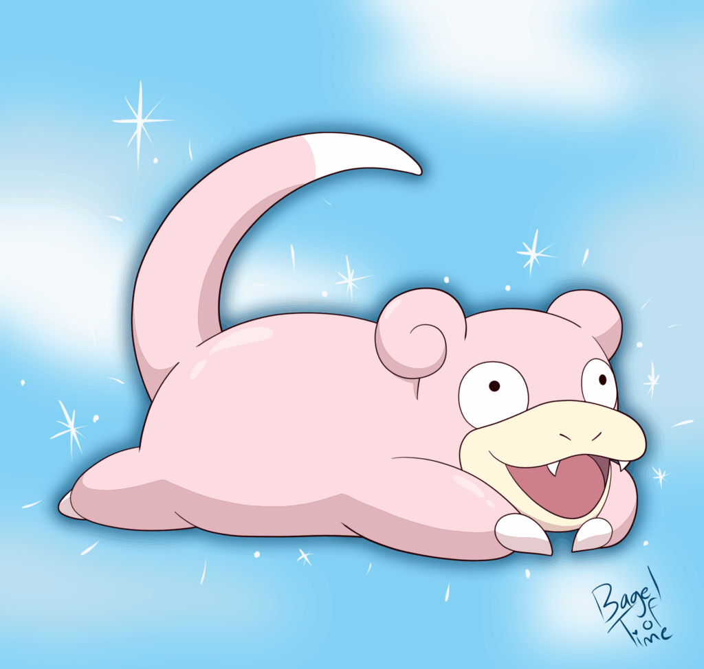 Shiny Slowpoke By BagelofTime