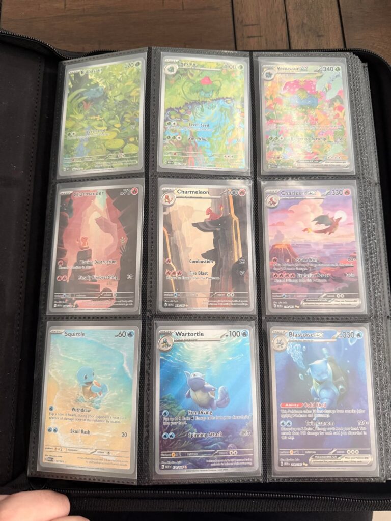 Update on binder for cards that go together!