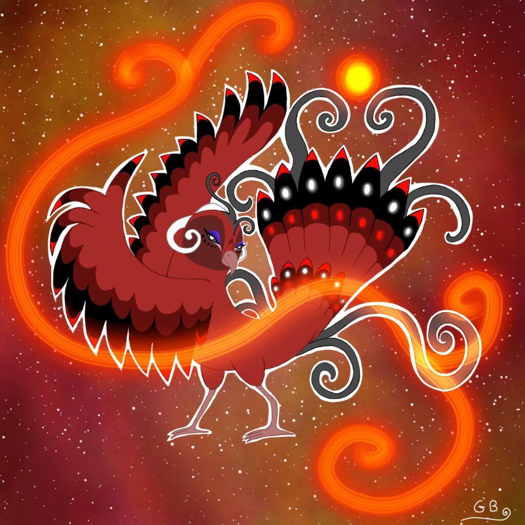 Decided to draw Oricorio in my own style!