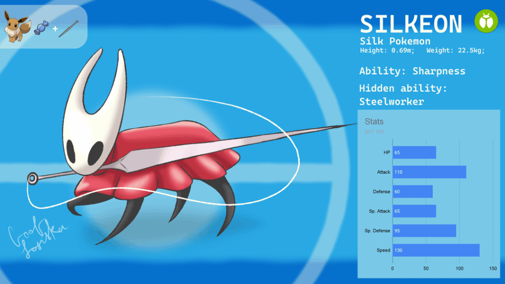 Silkeon [OC, Fakemon, Eeveelution, EVOLUTION OF EEVEE]