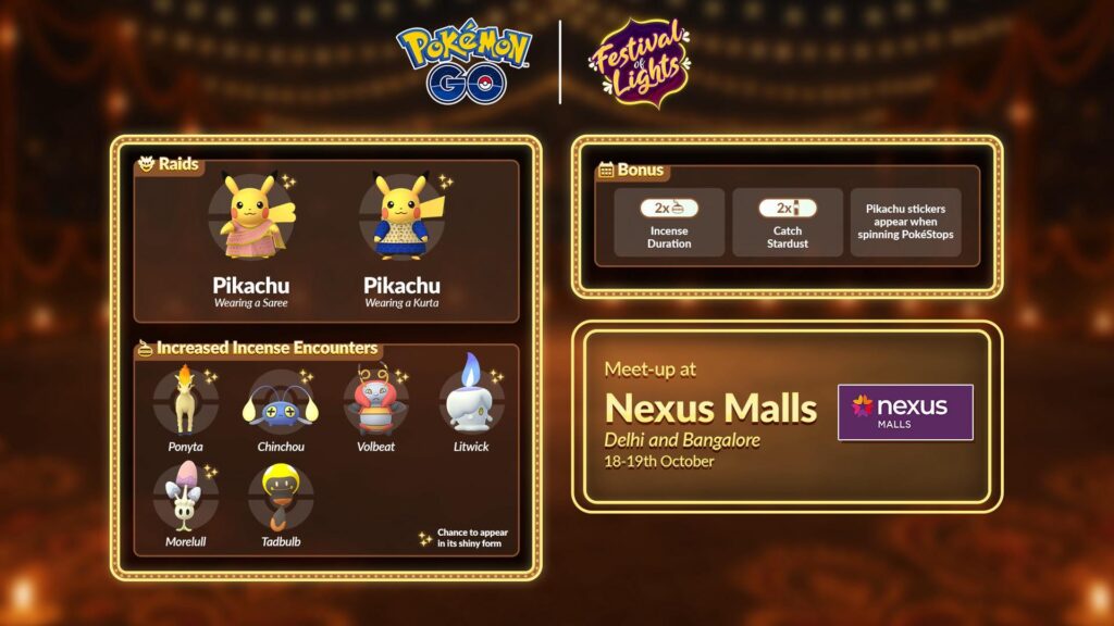 India Exclusive Kurta Pikachu and Saree Pikachu make a return