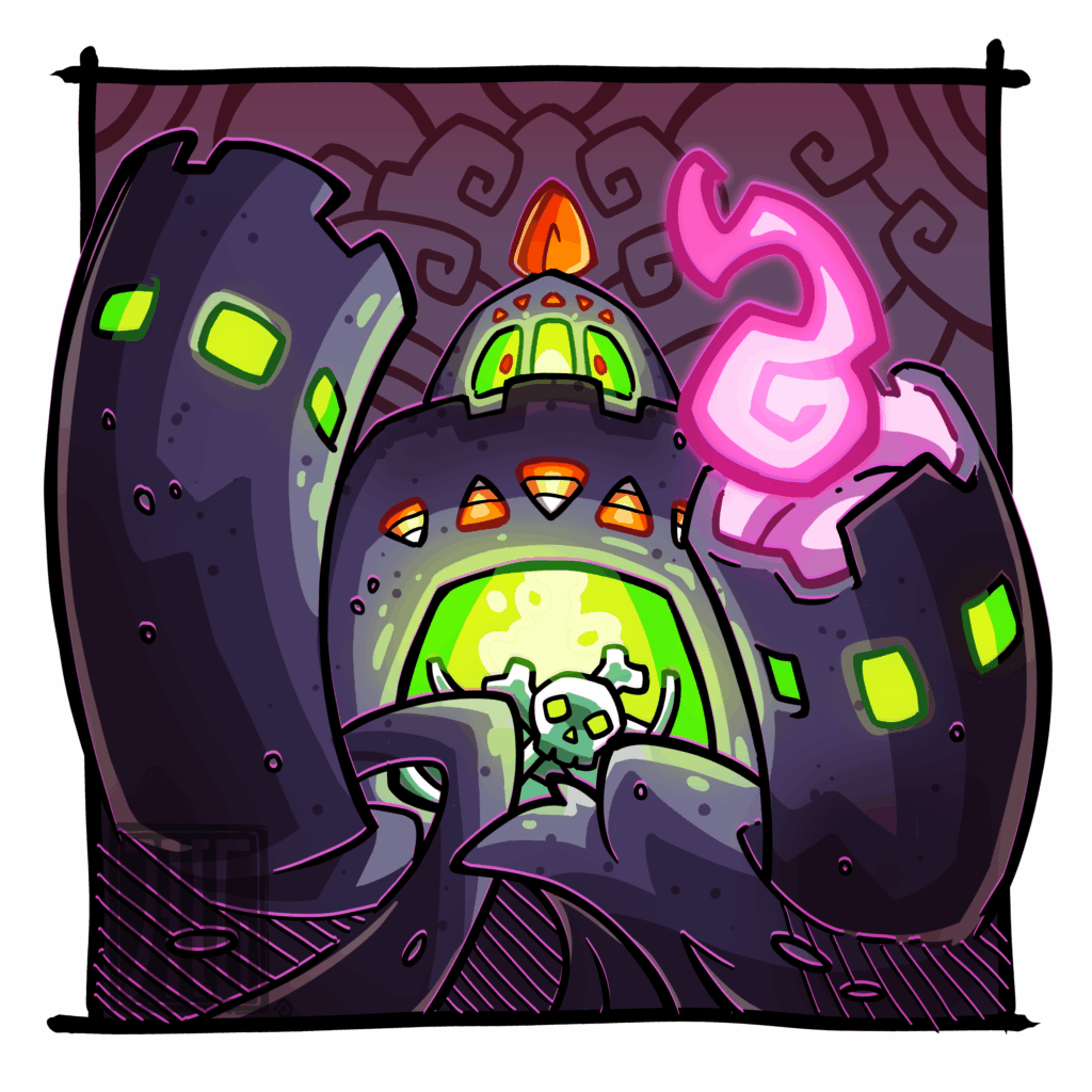 Halloween Ghost Types; Day 8: Palossand! [OC]