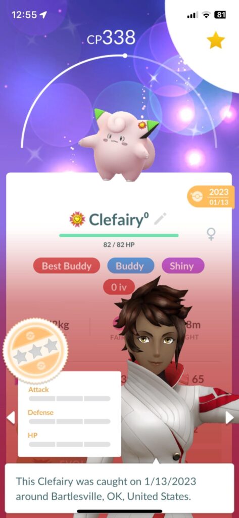 I’m pretty sure my Shiny Nundo Clefairy is my rarest one but is it?