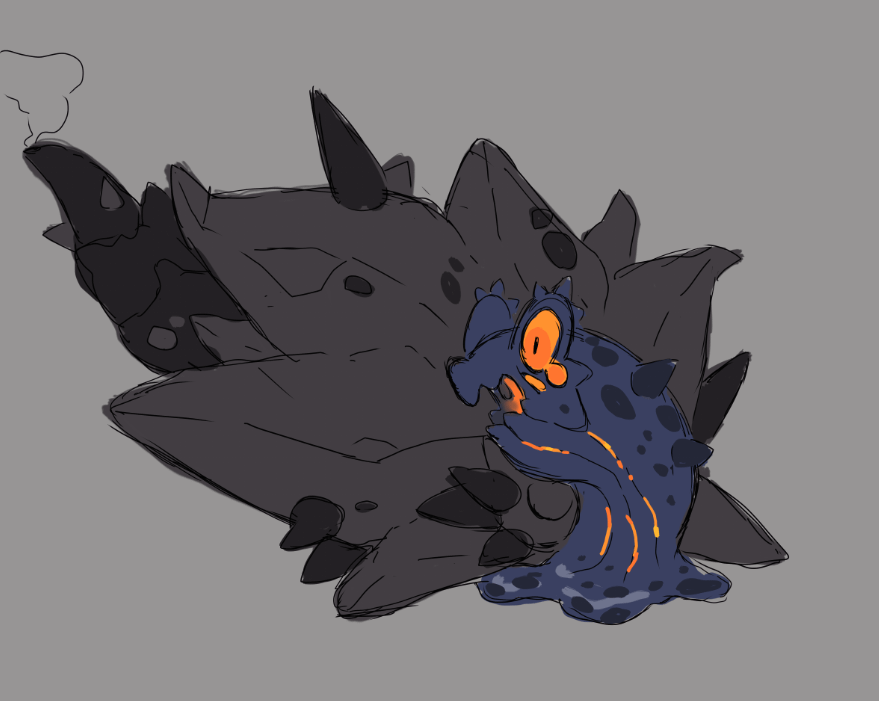 Magcargo Evolution called Lavastropod, A Volster DLC Pokemon