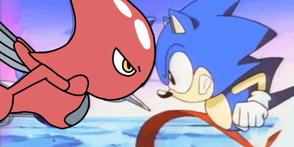 Realized how similar Scizor and metal Sonic look