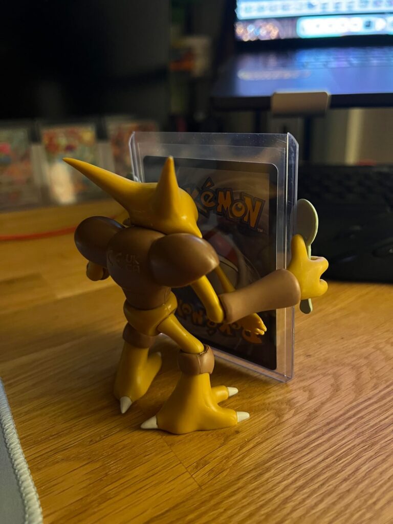 The Target alakazam figure is perfect for displaying my alakazam card!