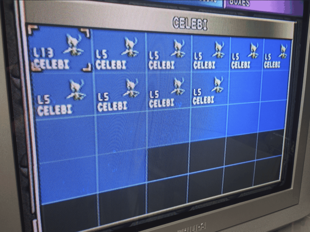 Booted up my old copy of Pokemon Stadium 2 on N64 to find I have 10x genuine CTOUR Celebi from the UK Toys R Us event from 2001