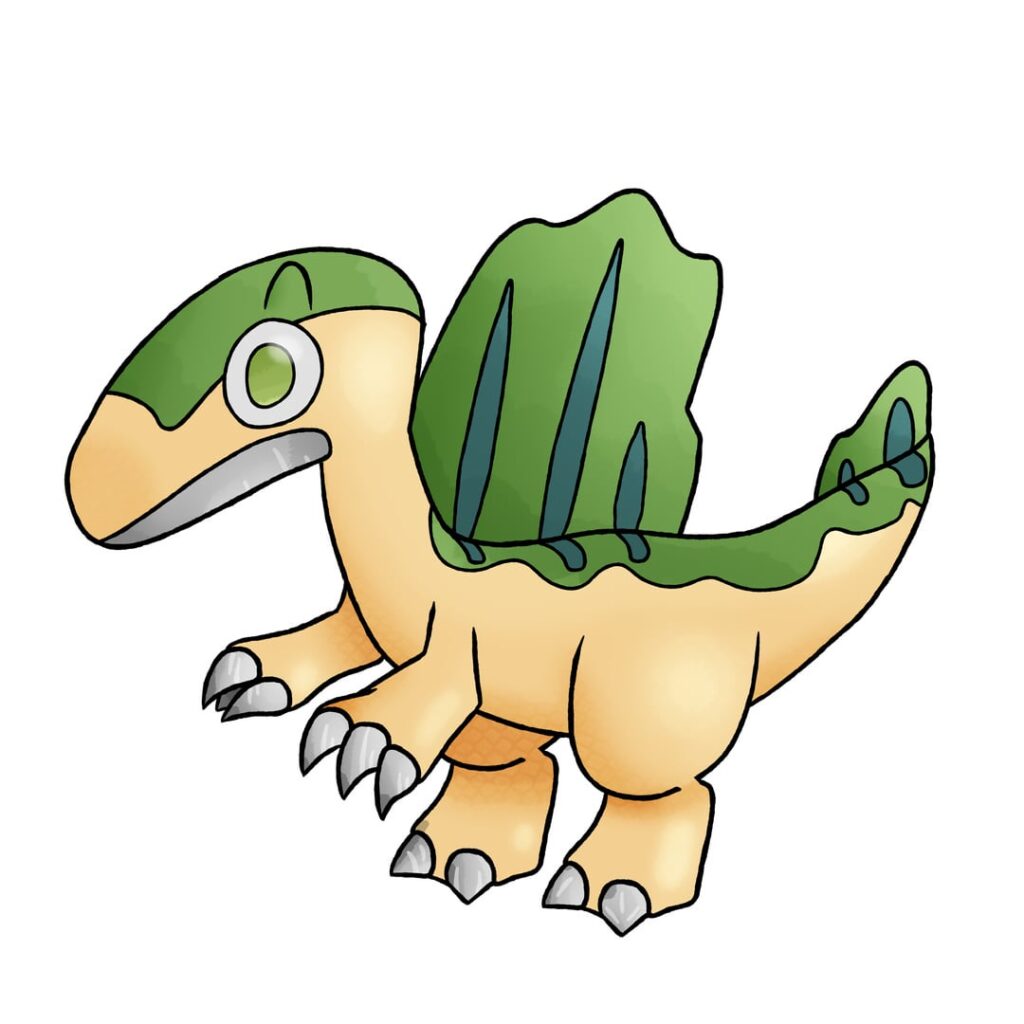 The metalic spinosaur line