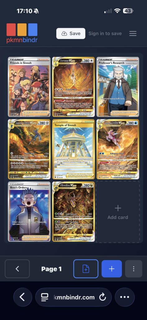 Need options to fill the last spot on my binders first page
