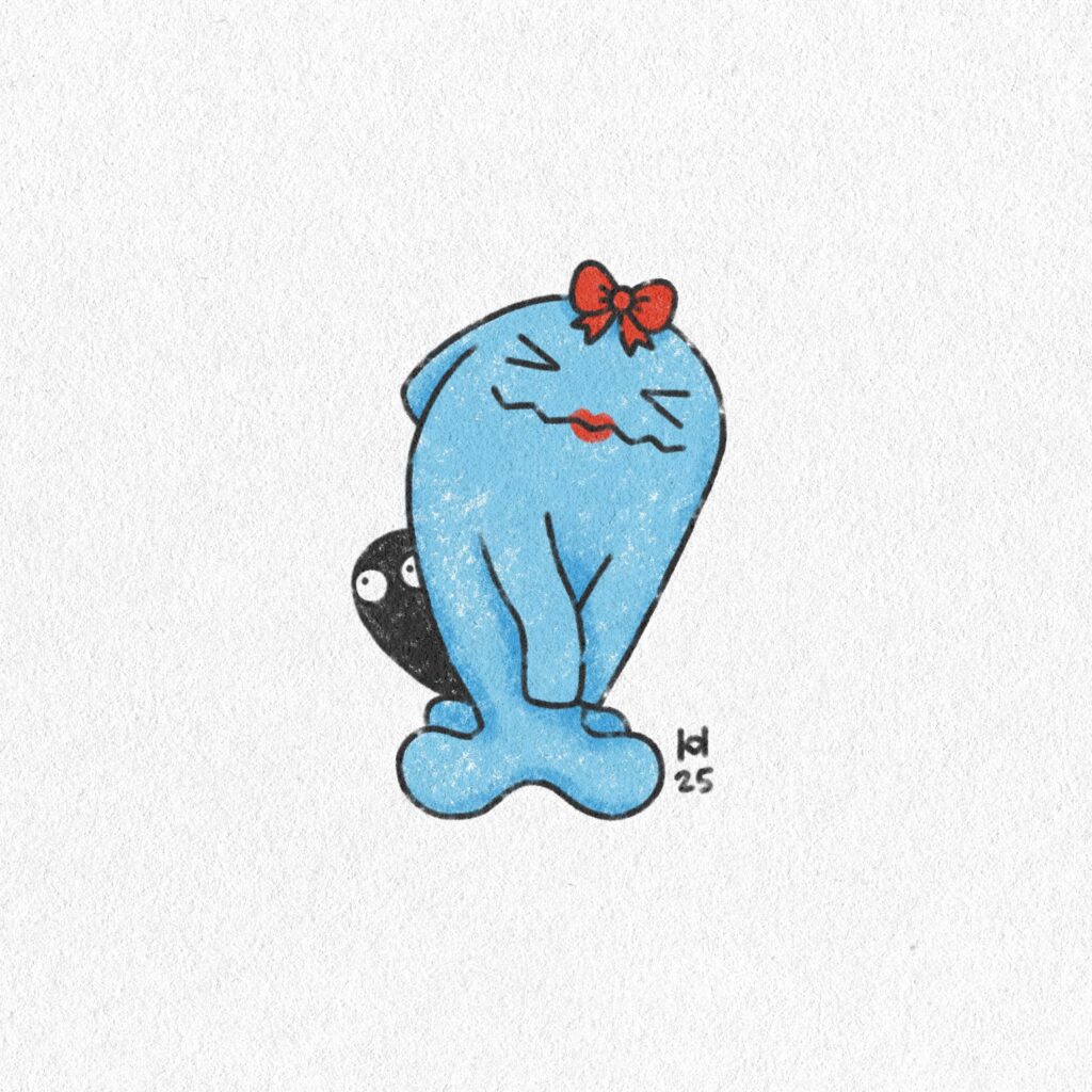 Felt that the Radiant Wobbuffet was missing a bow 🥹🎀