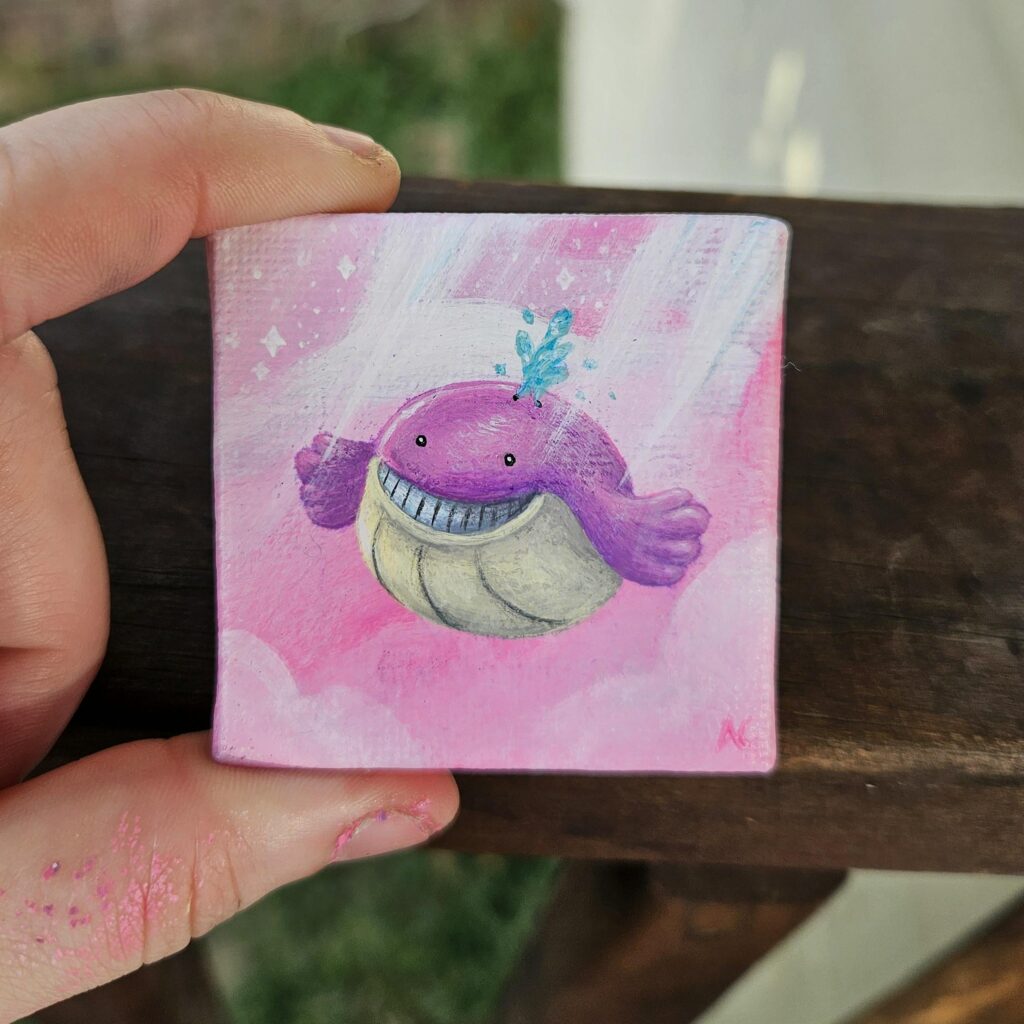 Tiny floating Wailmer! (OC)