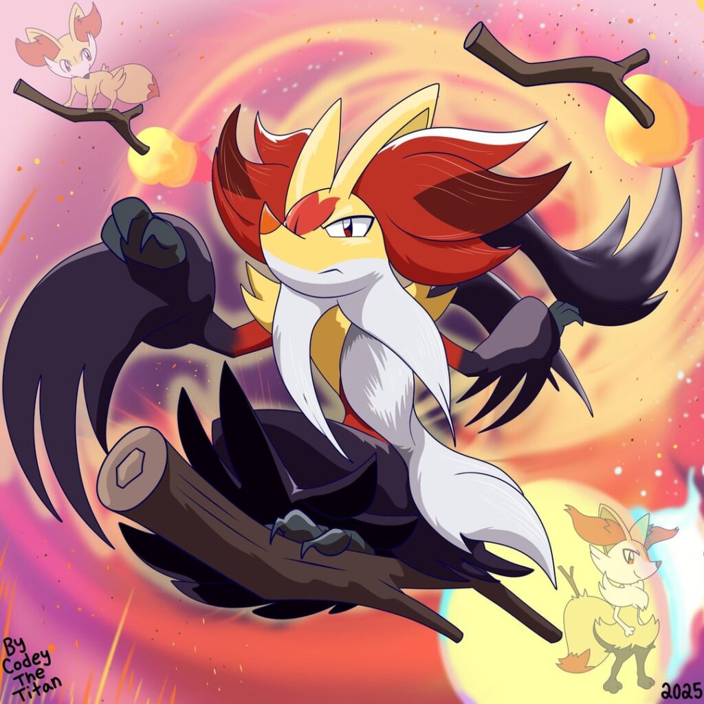 [OC] Fan Art I made of the Mega Kalos Starters. Who’s your favorite so far.