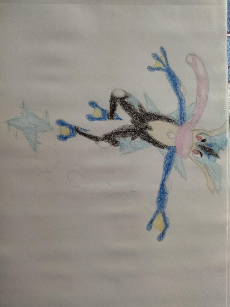 Mega Greninja taking more inspiration from ash-greninja (oc)