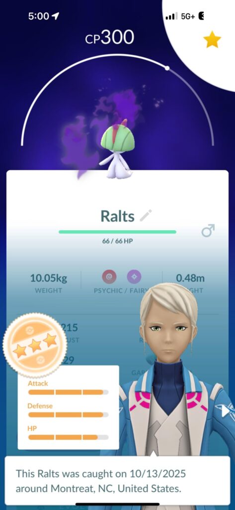Don’t purify right? Current Gardevoir on second slide