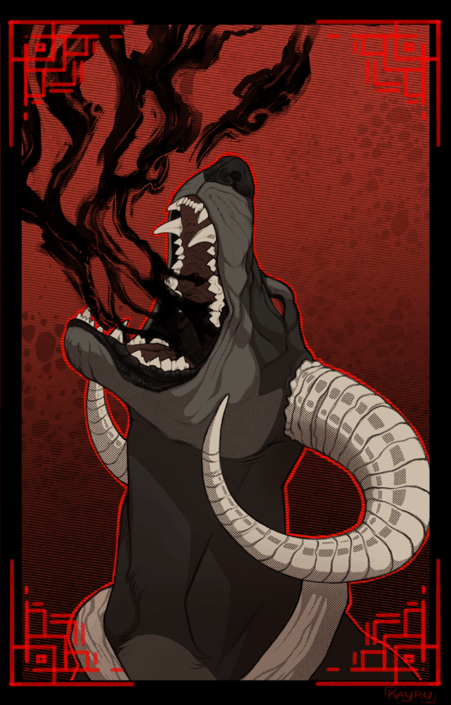 Houndoom - fanart by me (Kayru)