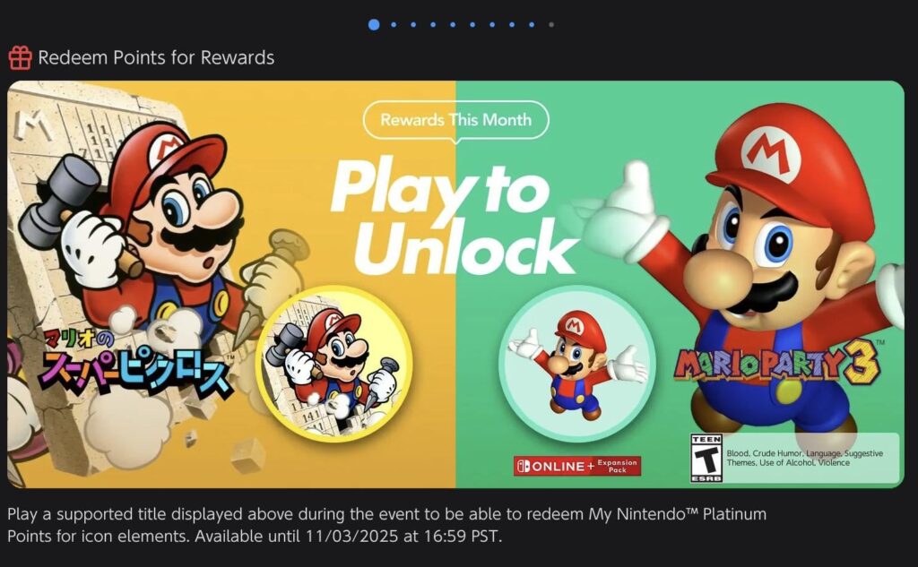 Mario Super Picross and Mario Party 3 NSO Icons are now Available!