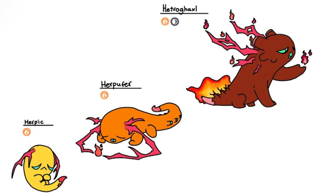 Here is 2/3 of the starters in my lil’ region i guess? :), here’s the fire starter