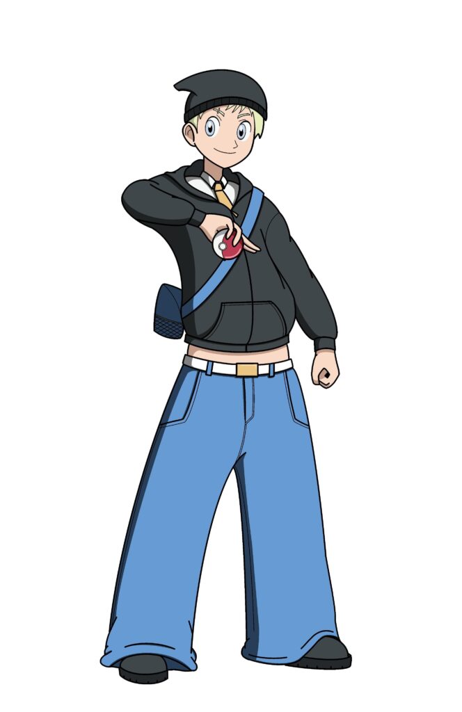 I drew myself as a Pokémon trainer!