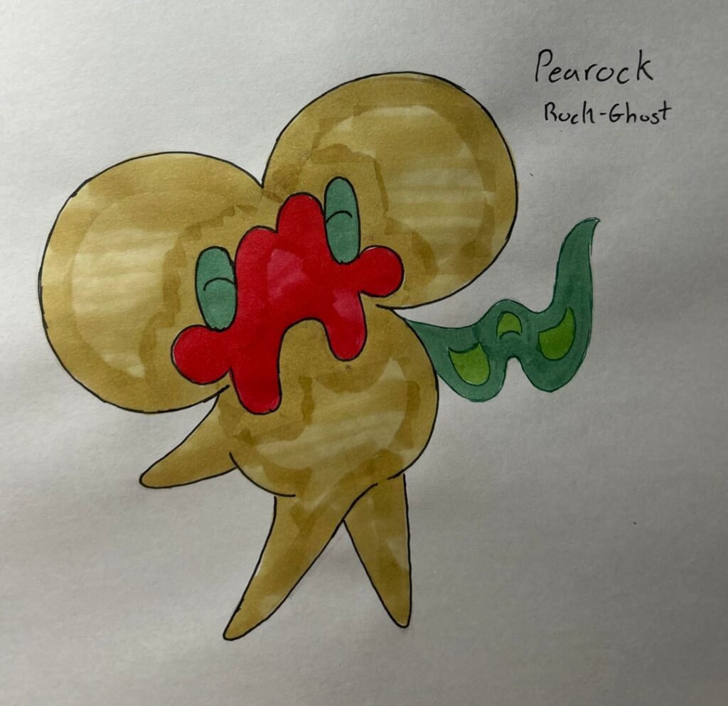 Rock type fakemon for my Creepypasta/ analog horror inspired fakemon region