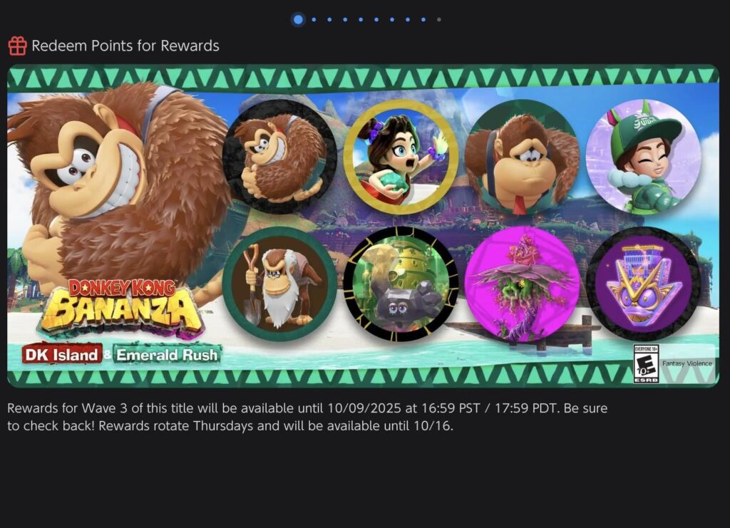 Donkey Kong Bananza: DK Island & Emerald Rush NSO Icons Wave 3 is now Available!