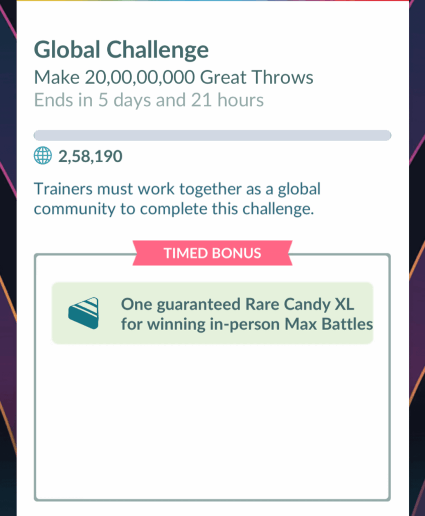 Time to do some great throws for global challenge