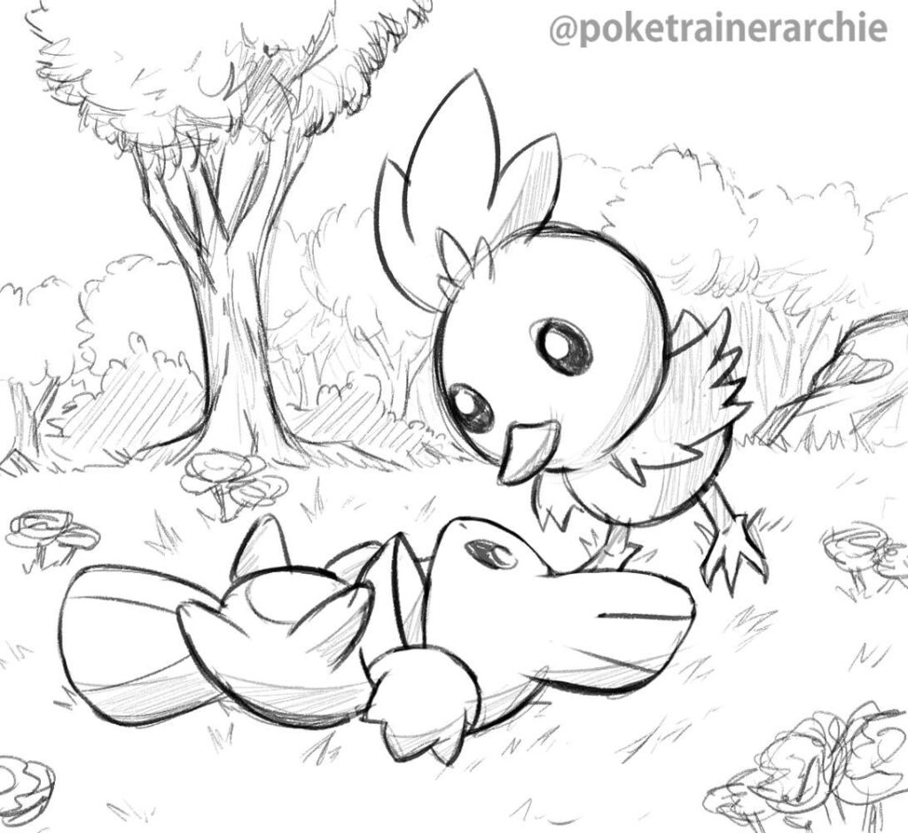 Quick Doodle - Torchic and Mudkip
