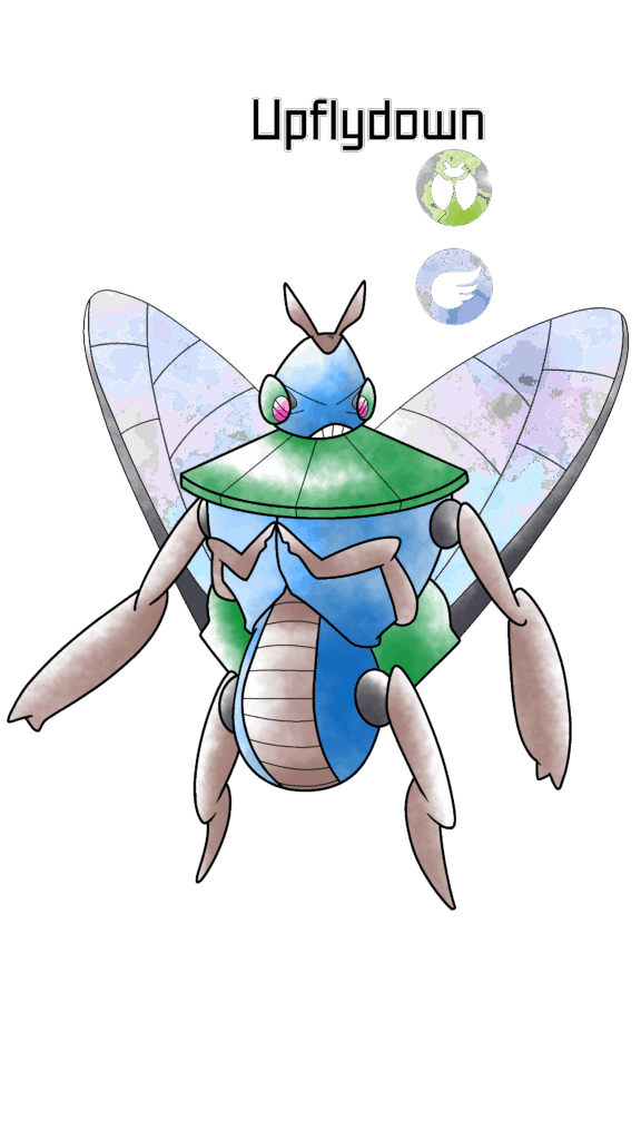 Upflydown, the upside down fly