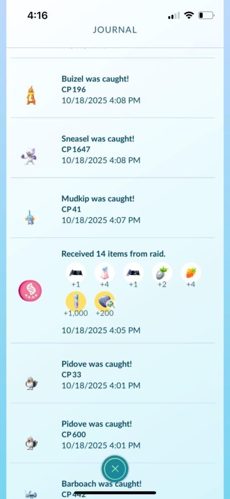 I didn’t get a raid catch encounter but support won’t help?