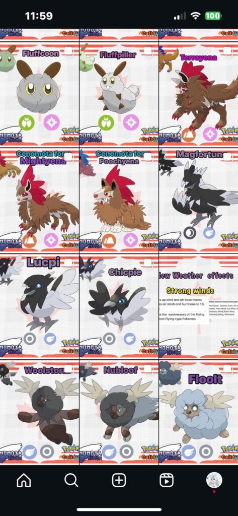 Since I’m finished with my Cenomota region and moving on to my Athea region here’s a little recap (not all of the mythicals are being shown and the new remake mons)