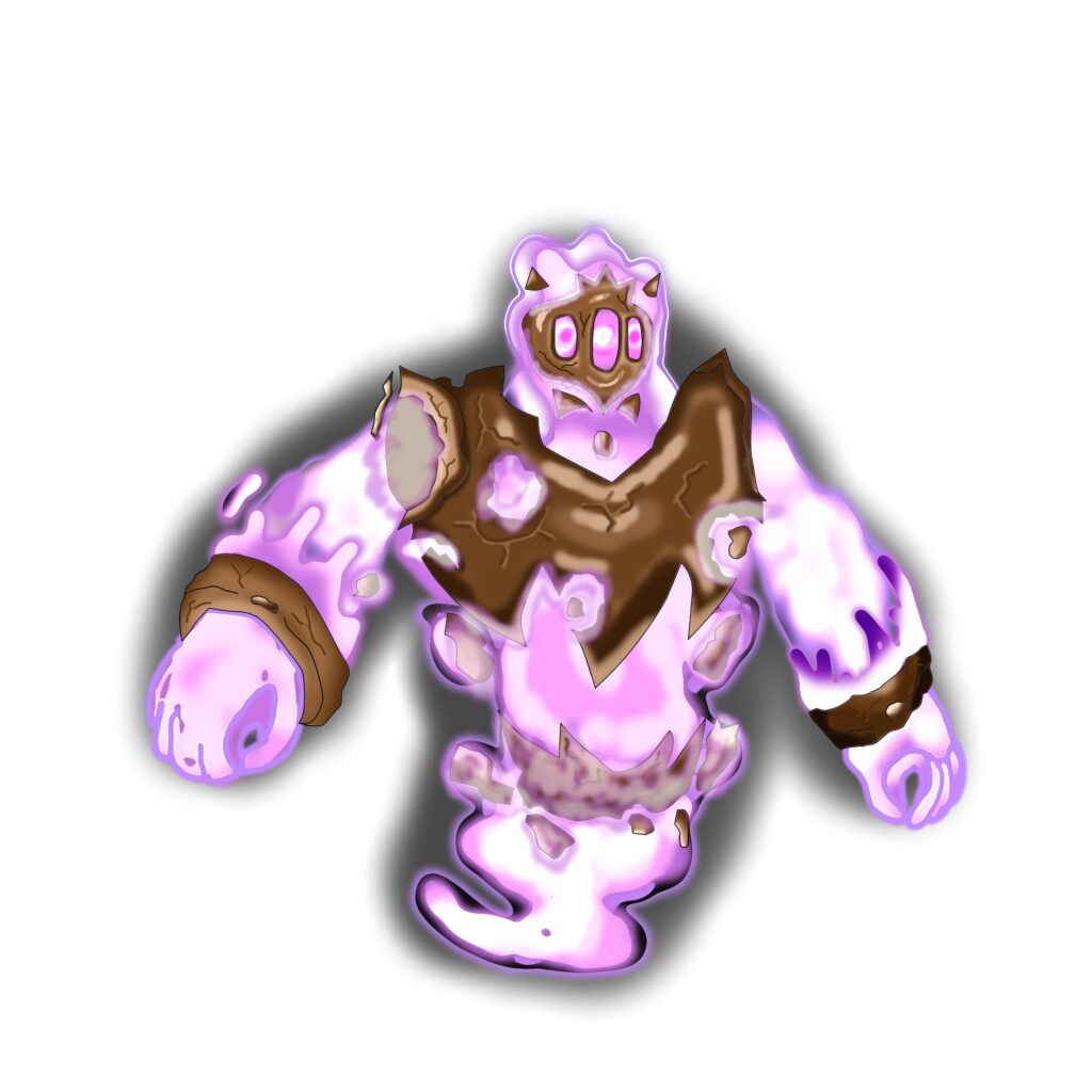 Fakemon Rock/Psychic I've only been drawing on a tablet for less than a month