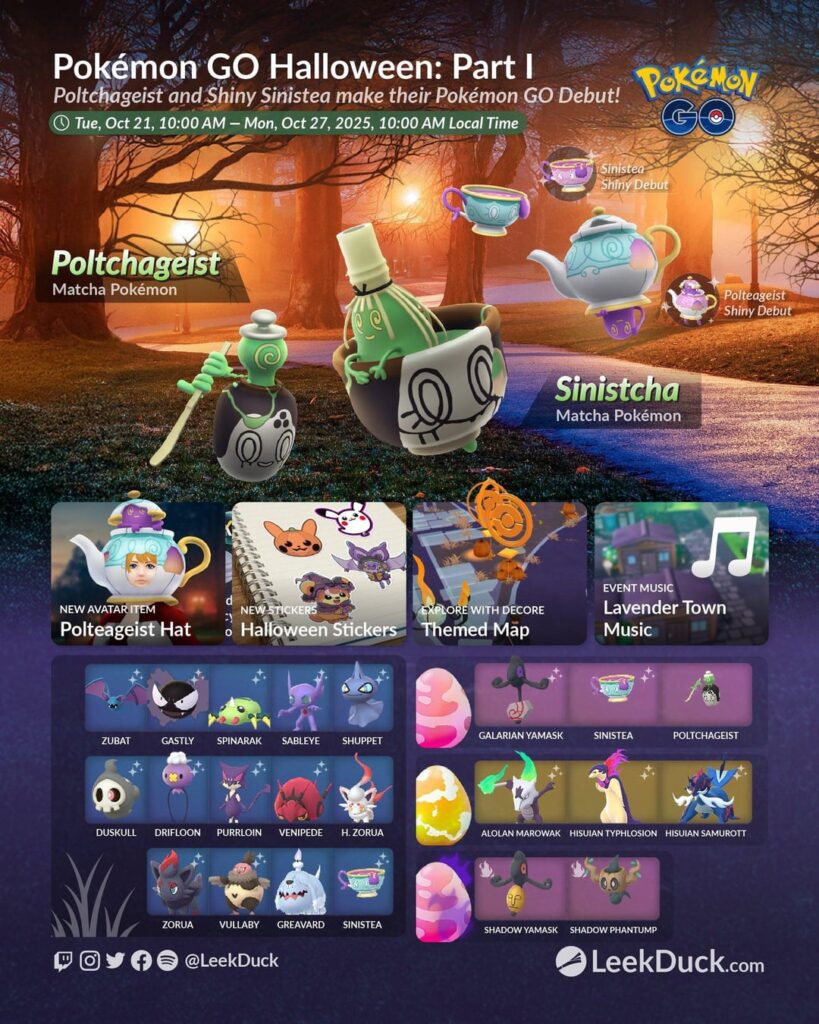 Pokémon GO Halloween: Part I - Event Overview (LeekDuck)
