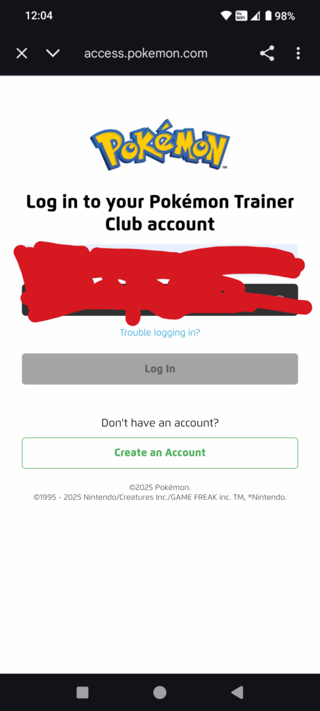 Not able to log in. No internet problem. As you can see the log in button is not green, I have pressed it after entering details, it's just stuck on the screen