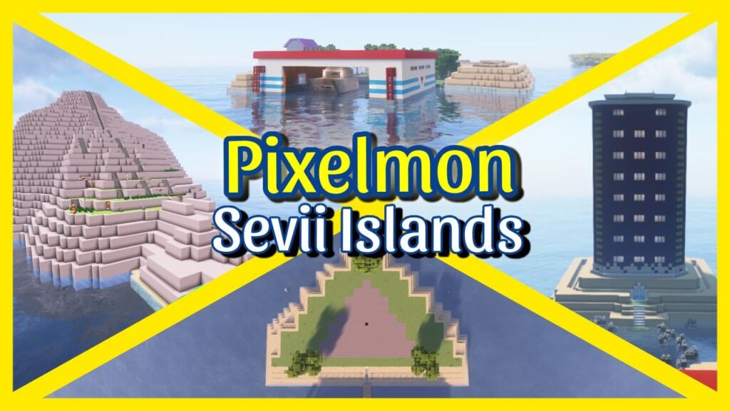 [OC] We made the Sevii Islands in Minecraft