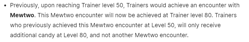 According to GoHub, the final Level 80 Mewtwo encounter will just award extra candy if you already claimed the Legacy Level 50 one.