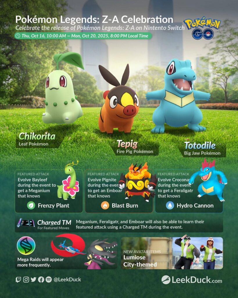 Pokemon Legends: Z-A Event (LeekDuck)